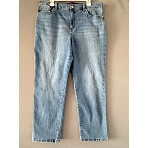 Gloria Vanderbilt Amanda Jeans Women's 16 Short Blue Stretch Denim Slimming